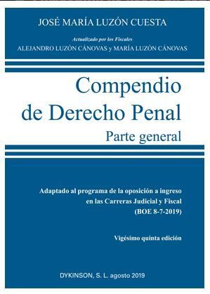 COMPENDIO DE DERECHO PENAL. PARTE GENERAL. (25ª ED. 2019)