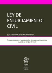 LEY DE ENJUICIAMIENTO CIVIL (35 ED.)