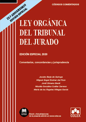 LEY ORGANICA DEL TRIBUNAL DEL JURADO (25 ANIVERSARIO 2020)