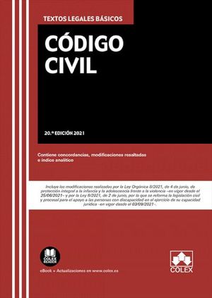 CÓDIGO CIVIL (20ª ED. 2021)