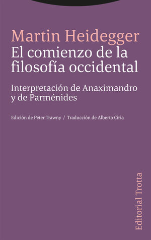 COMIENZO DE LA FILOSOFÍA OCCIDENTAL, EL