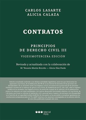 PRINCIPIOS DE DERECHO CIVIL, TOMO 3: CONTRATOS (23ª ED.)