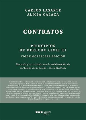 PRINCIPIOS DE DERECHO CIVIL, TOMO 3: CONTRATOS (23ª ED.)
