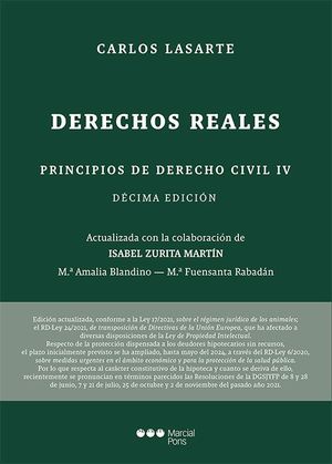 PRINCIPIOS DE DERECHO CIVIL, TOMO 4: DERECHOS REALES (10ª ED.)