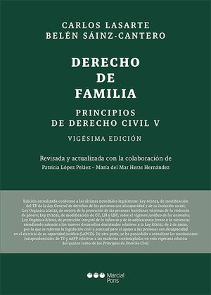PRINCIPIOS DE DERECHO CIVIL, TOMO 5: DERECHO DE FAMILIA (20ª ED.)