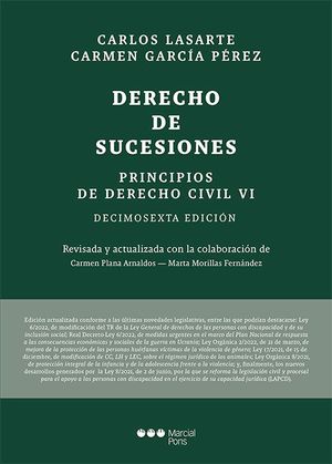 PRINCIPIOS DE DERECHO CIVIL, TOMO 6: DERECHO DE SUCESIONES (16ª ED.)