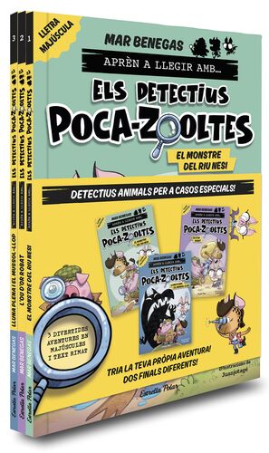 PACK APRÉN A LLEGIR AMB ELS DETECTIUS POCA-ZOOLTES 1-2-3