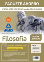 PAQUETE AHORRO FILOSOFÍA CUERPO DE PROFESORES DE ENSEÑANZA SECUNDARIA (4 VOLS.)