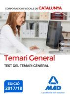 CORPORACIONS LOCALS - TEST DEL TEMARI GENERAL