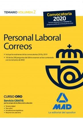 PERSONAL LABORAL CORREOS TEMARIO VOL. 2