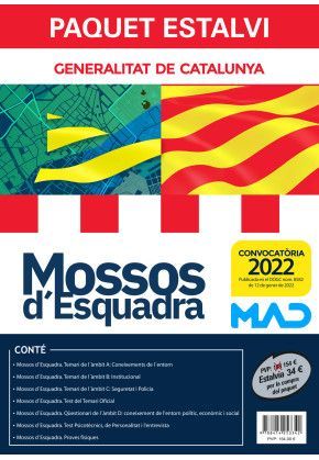 PAQUET ESTALVI MOSSOS D´ESQUADRA 2022 - INCLOU TOTS ELS LLIBRES