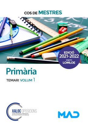 COS DE MESTRES EDUCACIÓ PRIMÀRIA - TEMARI VOLUM 1 (2022)