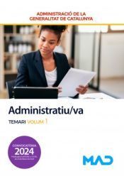 ADMINISTRATIU/VA - ADMINISTRACIÓ DE LA GENERALITAT DE CATALUNYA