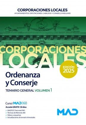 ORDENANZA Y CONSERJE DE AYUNTAMIENTOS, DIPUTACIONES Y OTRAS CORPORACIONES LOCALE
