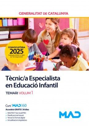 TÈCNIC/A ESPECIALISTA EN EDUCACIÓ INFANTIL -  TEMARI 1 -2025