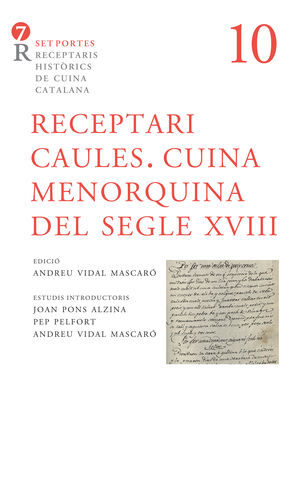 RECEPTARI CAULES - CUINA MENORQUINA DEL SEGLE XVII