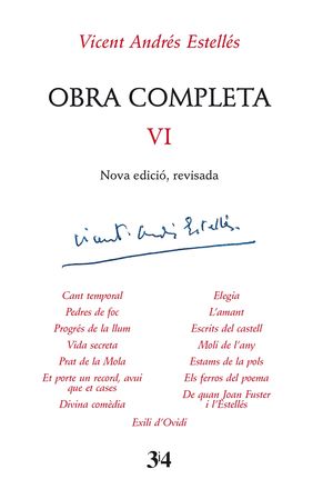 OBRA COMPLETA VI  ( VICENT ANDRÉS ESTELLÉS )