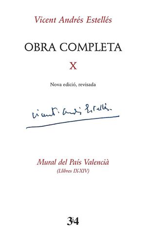 OBRA COMPLETA X ( VICENT ANDRÉS ESTELLÉS ) NOVA EDICIÓ REVISADA