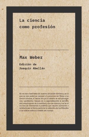 CIENCIA COMO PROFESION, LA