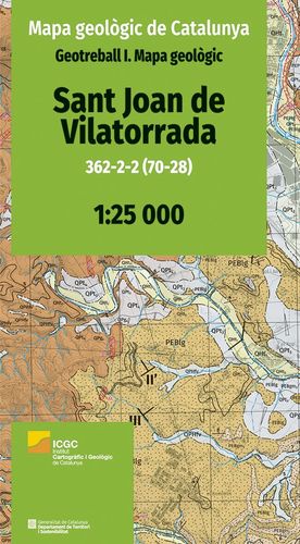 SANT JOAN DE VILATORRADA 362-2-2 (70-28) 1:25.000
