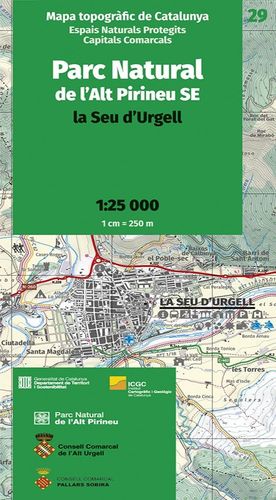 PARC NATURAL DE LALT PIRINEU NW  43. VALL DÀNEU  MONT-ROIG. 1:25.000