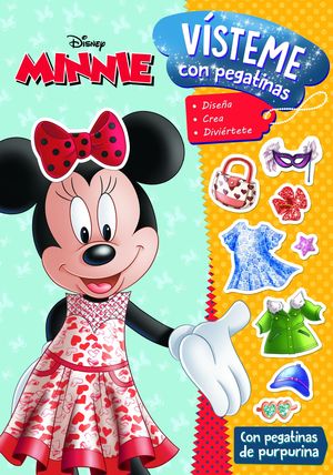 MINNIE VÍSTEME CON PEGATINAS