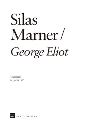 SILAS MARNER (CATALÀ)