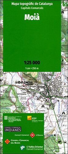 MOIA - 65 MAPA TOPOGRÀFIC DE CATALUNYA