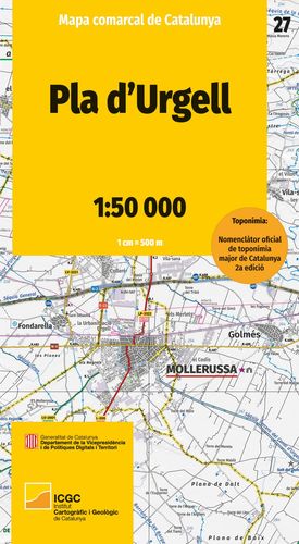 PLA D’URGELL – 27 MAPA COMARCAL DE CATALUNYA