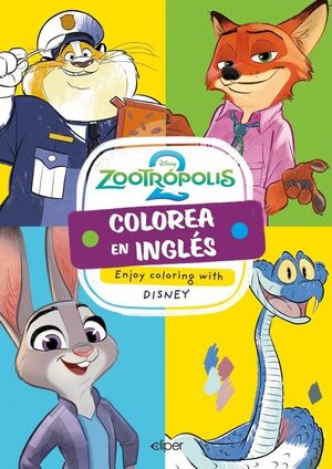 COLOREA EN INGLÉS CON ZOOTRÓPOLIS 2