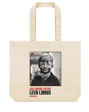 BOLSA DE TELA: LOS CHICOS LISTOS LEEN LIBROS