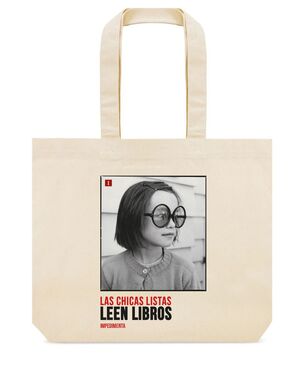 BOLSA DE TELA: LAS CHICAS LISTAS LEEN LIBROS