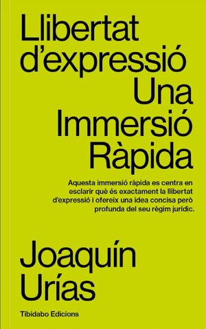 LLIBERTAT D’EXPRESSIÓ. UNA IMMERSIÓ RÀPIDA