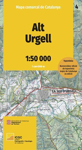 ALT URGELL - 04 MAPA COMARCAL DE CATALUNYA 1:50.000