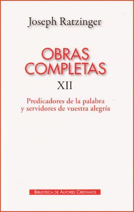 OBRAS COMPLETAS XII - JOSEPH RATZINGER
