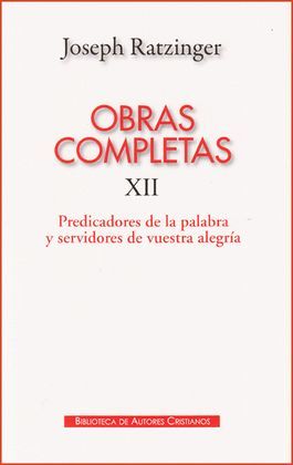 OBRAS COMPLETAS XII - JOSEPH RATZINGER