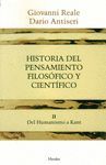 HISTORIA DEL PENSAMIENTO FILOSOFICO Y CIENTIFICO VOL.II