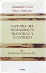 HISTORIA DEL PENSAMIENTO FILOSOFICO Y CIENTIFICO VOL. III