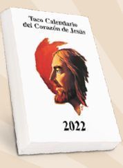 TACO CALENDARIO 2022 ( PEQUEÑO ) DEL CORAZON DE JESUS