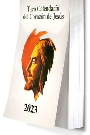 TACO CALENDARIO 2023 ( PEQUEÑO CON IMAN) DEL CORAZON DE JESUS