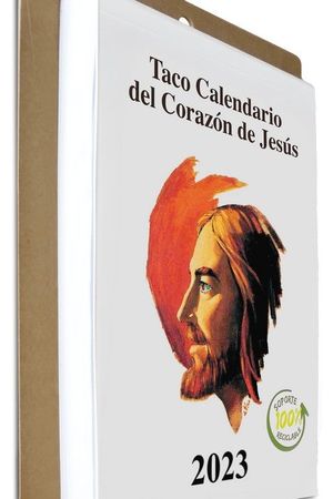 TACO CALENDARIO 2023 ( GIGANTE DE PARED CON SOPORTE ) DEL CORAZÓN DE JESÚS