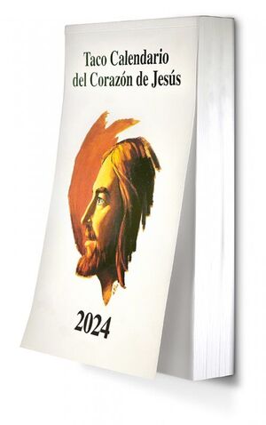 TACO CALENDARIO 2024 (PEQUEÑO CON IMAN) DEL CORAZON DE JESUS