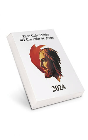 TACO CALENDARIO 2024 ( PARED GRANDE CON IMÁN ) DEL CORAZÓN DE JESÚS