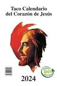 TACO CALENDARIO 2024 ( GIGANTE DE PARED CON SOPORTE ) DEL CORAZÓN DE JESÚS
