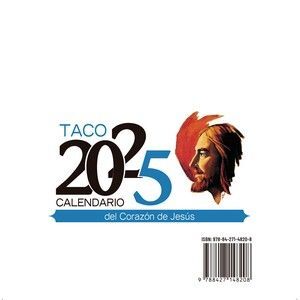 TACO CALENDARIO 2025 ( DE MESA SIN SOPORTE ) DEL CORAZÓN DE JESÚS