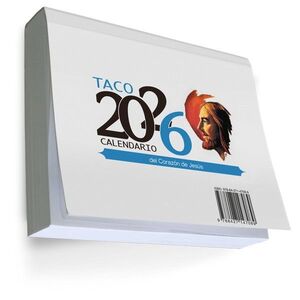 TACO CALENDARIO 2026 (GRANDE CON IMÁN) DEL CORAZÓN DE JESÚS