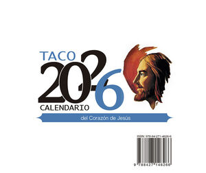 TACO CALENDARIO 2026 ( NOTAS SIN SOPORTE ) DEL CORAZÓN DE JESÚS