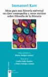 IDEAS PARA UNA HISTORIA UNIVERSAL EN CLAVE COSMOPOLITA Y OTROS ESCRITOS SOBRE FILOSOFIA