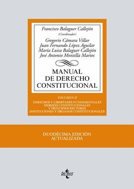 MANUAL DE DERECHO CONSTITUCIONAL. VOLUMEN II (12 EDICION 2017)