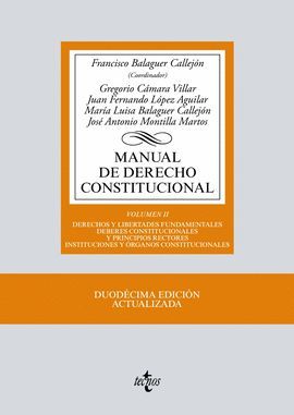 MANUAL DE DERECHO CONSTITUCIONAL. VOLUMEN II (12 EDICION 2017)